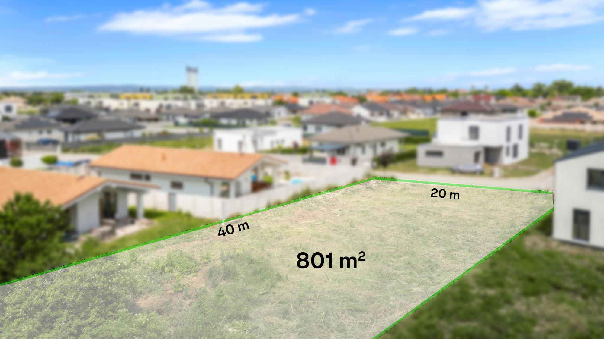 Stavebný pozemok 801 m² v slepej ulici – ideálne miesto pre váš rodinný dom v Kvetoslavove
