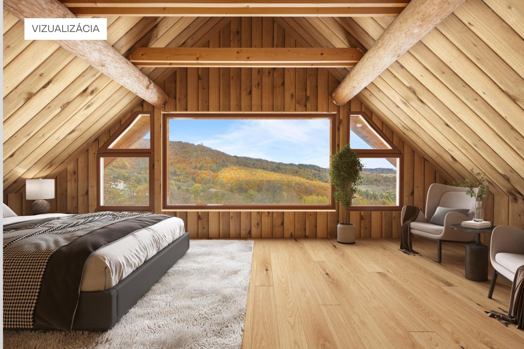 Honosný zrub s maximálnym súkromím v prírodnom prostredí v Novej Bani