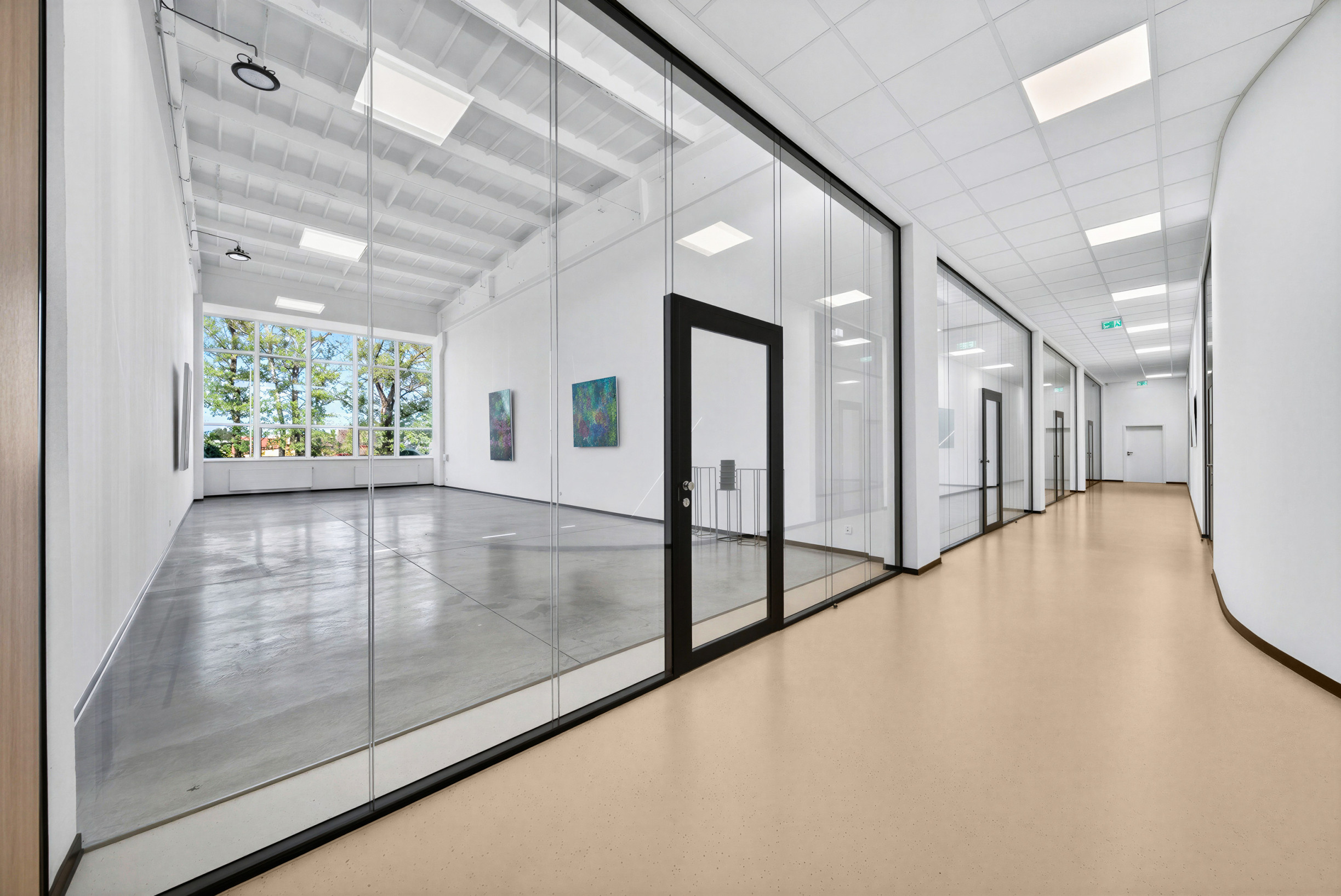 Štýlové a presvetlené priestory v modernej budove Business Hub A13 Concept