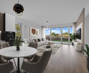 Priestranný 4-izbový byt s dvomi predzáhradkami v projekte Nesto-Petržalka