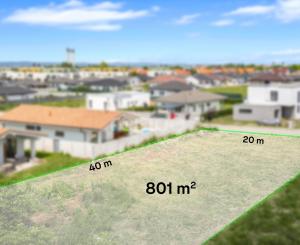 Stavebný pozemok 801 m² v slepej ulici – ideálne miesto pre váš rodinný dom v Kvetoslavove