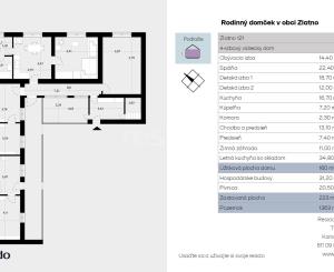 Príjemný domček v obci Zlatno s veľkou záhradou, ideálny na oddych aj trvalé bývanie