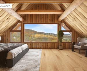 Honosný zrub s maximálnym súkromím v prírodnom prostredí v Novej Bani