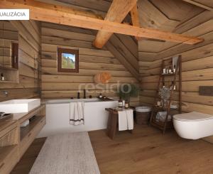 Honosný zrub s maximálnym súkromím v prírodnom prostredí v Novej Bani