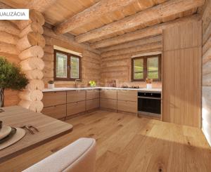 Honosný zrub s maximálnym súkromím v prírodnom prostredí v Novej Bani