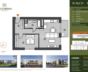 Bývajte tam, kde sa žije s ľahkou hlavou - Komfortný 2-izbový byt v tichej lokalite – Malá Hrádza, Jakubov