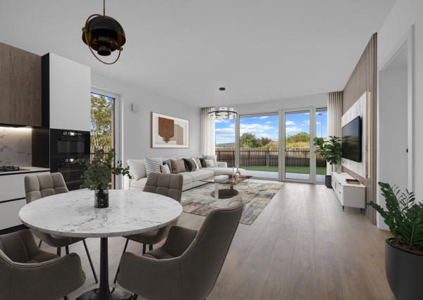 Priestranný 4-izbový byt s dvomi predzáhradkami v projekte Nesto-Petržalka