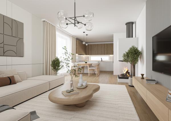 Moderný 4 izbový nízkoenergetický dom s fotovoltaikou v Kostolišti