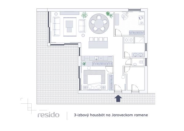 Exkluzívna novostavba hausbótu s veľkorysou terasou a výhľadom na Jarovecké rameno