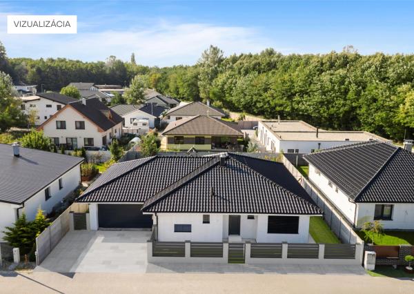 Rezervovaný | Moderný 4-izbový bungalov s krbom, saunou a štýlovým interiérom – Malacky, Píniová alej