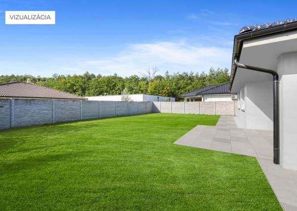 Rezervovaný | Moderný 4-izbový bungalov s krbom, saunou a štýlovým interiérom – Malacky, Píniová alej