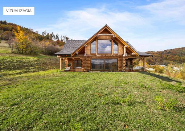 Honosný zrub s maximálnym súkromím v prírodnom prostredí v Novej Bani