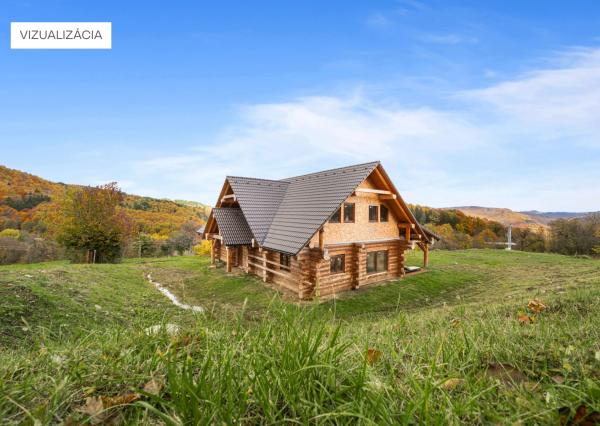 Honosný zrub s maximálnym súkromím v prírodnom prostredí v Novej Bani