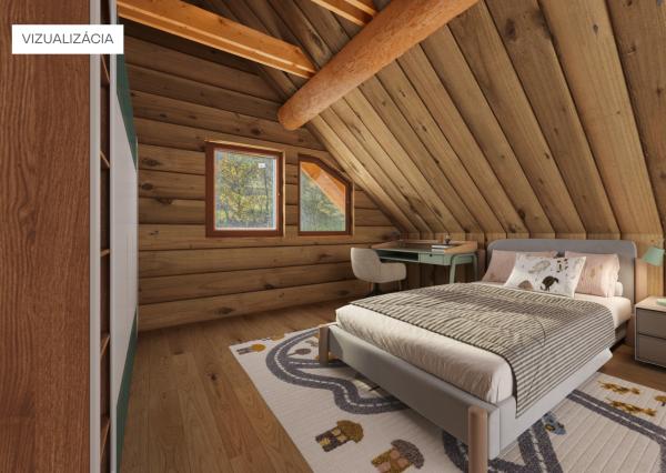 Honosný zrub s maximálnym súkromím v prírodnom prostredí v Novej Bani