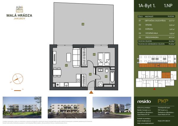 Bývajte tam, kde sa žije s ľahkou hlavou - Komfortný 2-izbový byt v tichej lokalite – Malá Hrádza, Jakubov