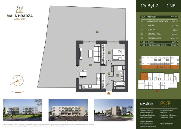 Bývajte tam, kde to dáva zmysel - 2 izbový byt s predzáhradkou v pokojnej lokalite s blízkosťou prírody